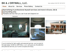 Tablet Screenshot of bnwdrywallllc.com